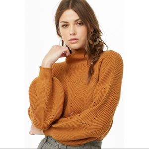Balloon Sleeve Knit Sweater